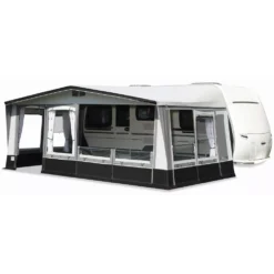 Caravan-Vorzelt Brand Atrium 300 -Lafuma Verkäufe brand atrium 300 tuerposition ganz links 2 front 1 seitenelement zu balkonblende abgeklappt 1000 2 23644
