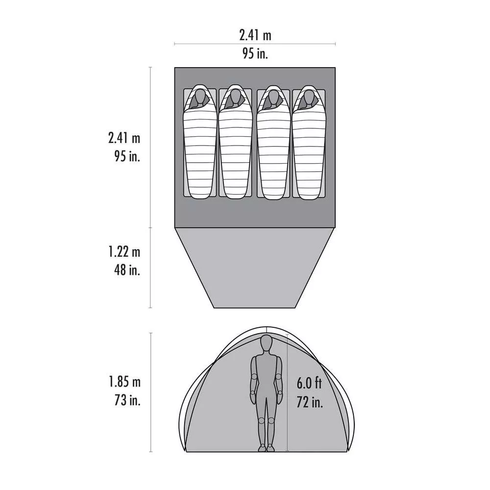 Trekkingzelt MSR Habitude 4 2 Trekkingzelt MSR Habitude 4 – Bild 2