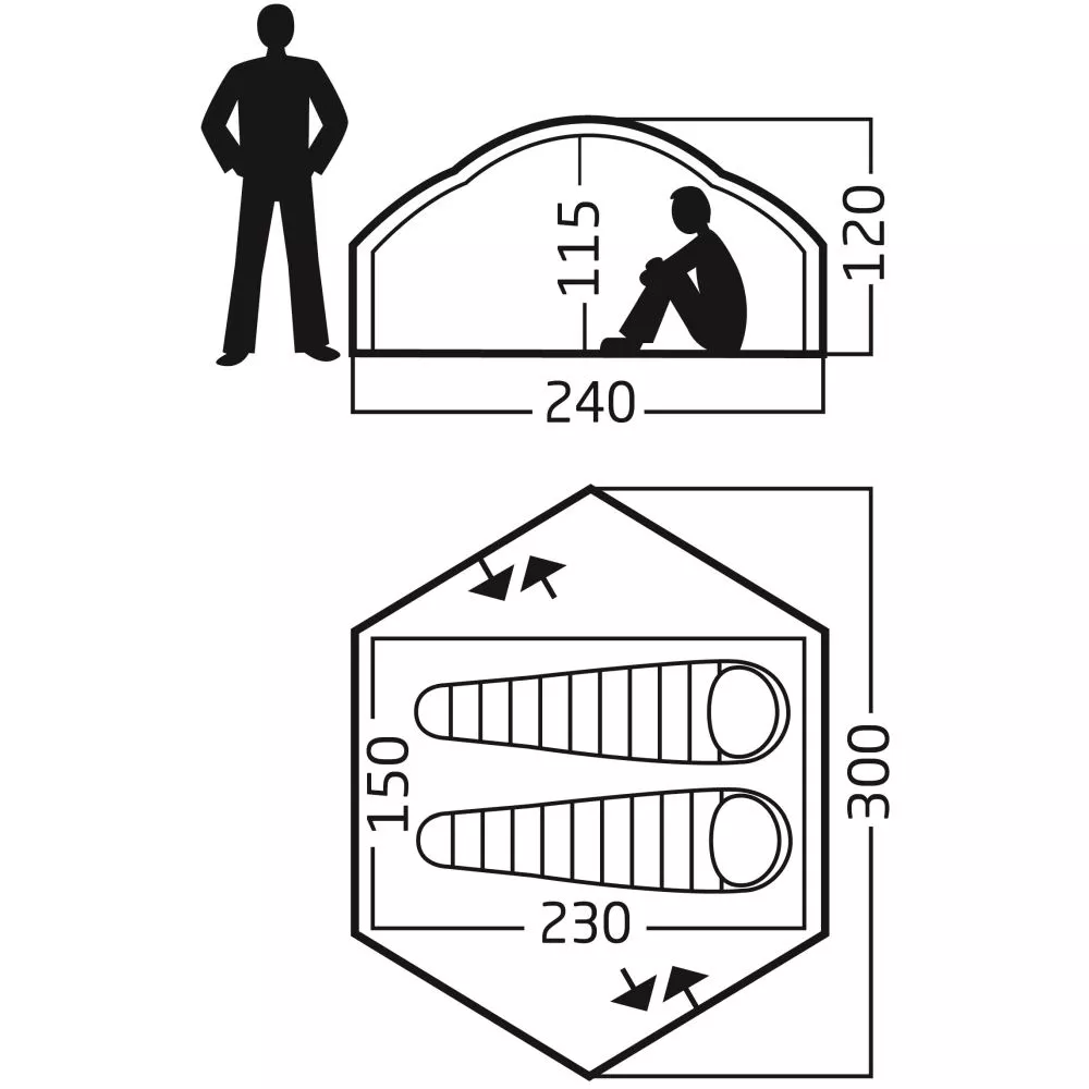 Trekkingzelt Nordisk Otra 2 PU 2 Trekkingzelt Nordisk Otra 2 PU – Bild 2