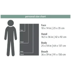 Händehandtuch PackTowl Personal Handtuch | Hand 42x92cm | Sage -Lafuma Verkäufe packtowl personal handtuch groessenuebersicht face hand body beach 1000 2 24957