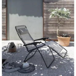 Relaxstuhl Lafuma RSXA Clip, Terre -Lafuma Verkäufe relaxsessel lafuma rsxa clip batyline iso terre relaxstuhl campingstuhl klappbarer grauer liegestuhl 000 2 23927